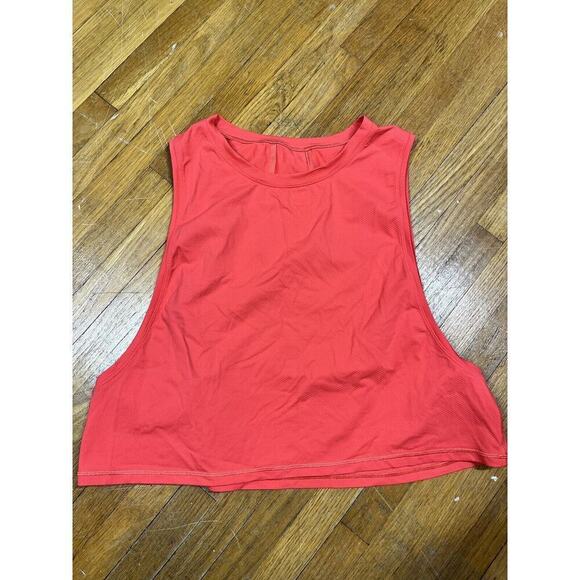 Lululemon Womens Hot Pink Athletic Sleeveless Work Out Top READ BELOW - Picture 1 of 5